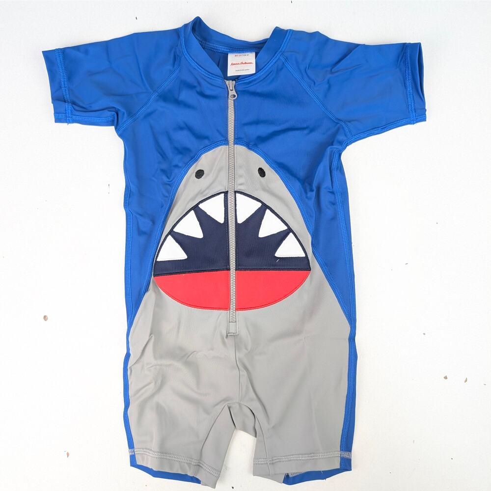 Hanna Andersson 2T Shark S/S Rashguard Suit